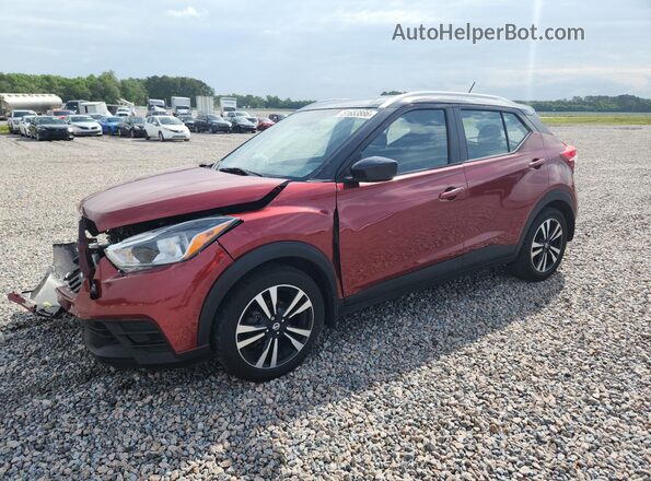 3N1CP5CU3KL496733 2019 NISSAN KICKS Красный Передняя левая четверть