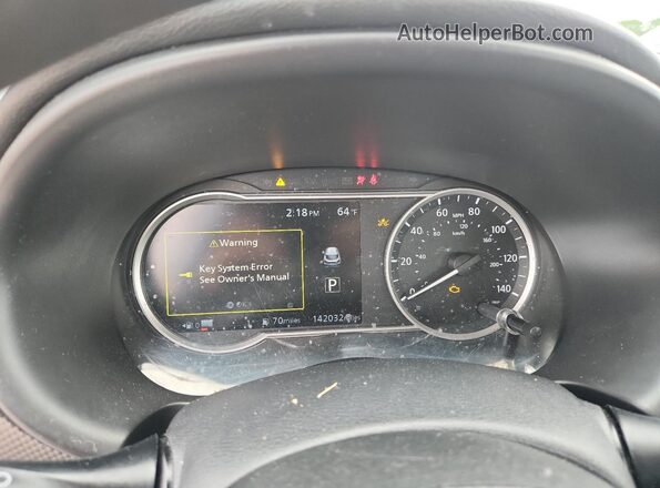 3N1CP5CU3KL496733 2019 NISSAN KICKS Красный Вид щитка приборов