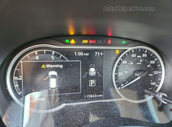 3N1CP5CU3KL532579 2019 NISSAN KICKS Черный Вид щитка приборов