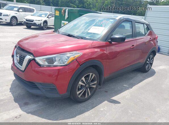 3N1CP5CU4KL550315 2019 NISSAN KICKS Красный Передняя левая четверть