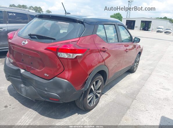 3N1CP5CU4KL550315 2019 NISSAN KICKS Красный Задняя правая четверть