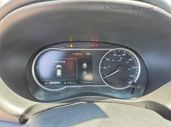 3N1CP5CU5KL516982 2019 NISSAN KICKS Blue Instrument cluster view