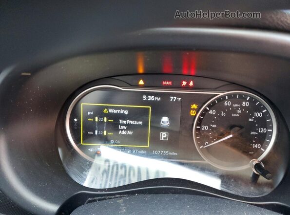 3N1CP5CU9KL546633 2019 NISSAN KICKS Белый Вид щитка приборов