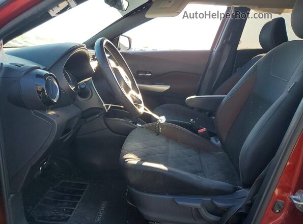 3N1CP5CUXKL561111 2019 NISSAN KICKS Темно-бордовый Вид салона спереди