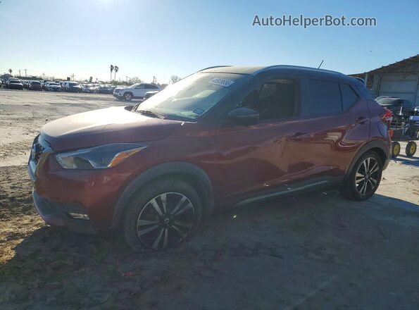 3N1CP5CUXKL561111 2019 NISSAN KICKS Темно-бордовый Передняя левая четверть