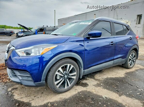3N1CP5CV0LL521307 2020 NISSAN KICKS Синий Передняя левая четверть