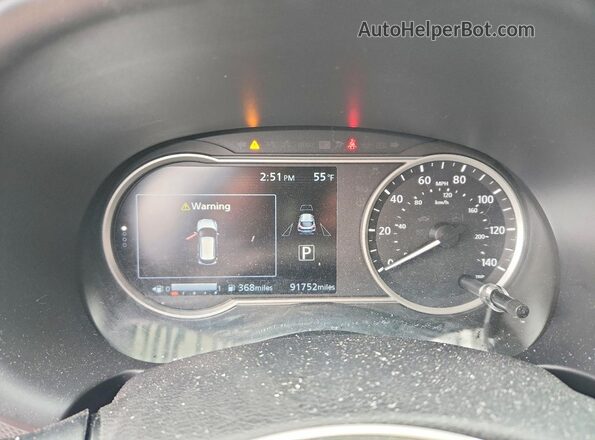 3N1CP5CV0LL521307 2020 NISSAN KICKS Синий Вид щитка приборов