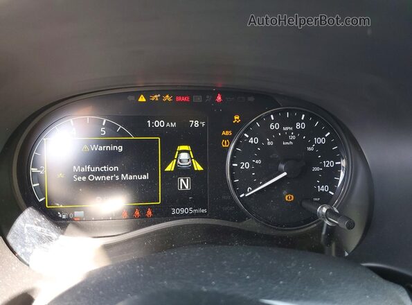 3N1CP5CV0PL545516 2023 NISSAN KICKS Gray Vista del cuadro de instrumentos