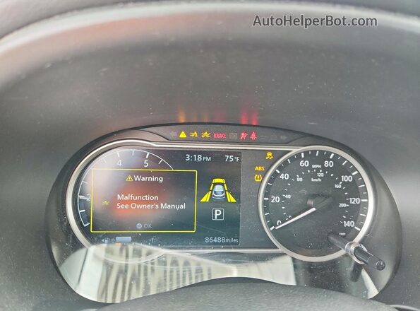 3N1CP5CV1LL479245 2020 NISSAN KICKS Blue Սարքավորումների վահանակի տեսք