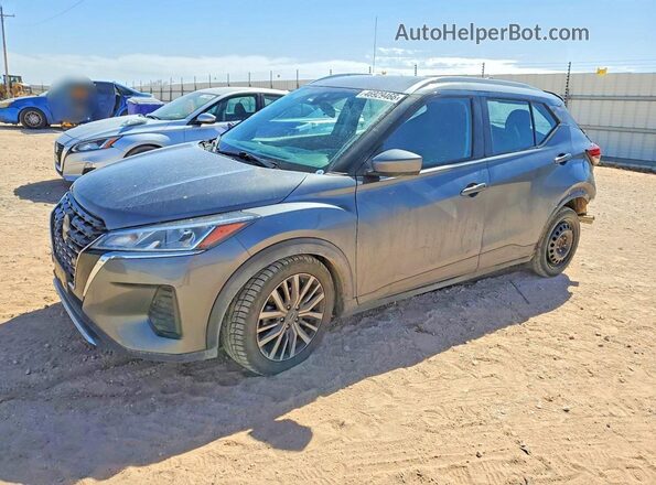 3N1CP5CV1NL521643 2022 NISSAN KICKS Серый Передняя левая четверть