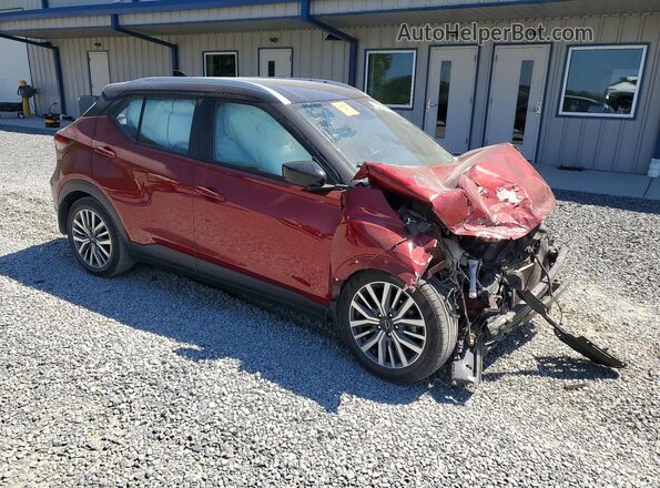 3N1CP5CV2NL531131 2022 NISSAN KICKS Красный Передняя правая четверть