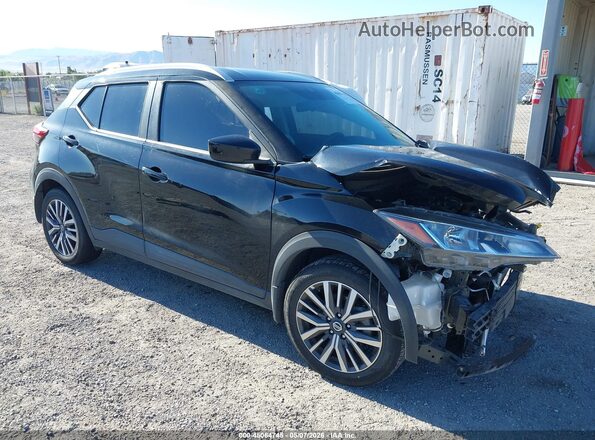 3N1CP5CV3ML546302 2021 NISSAN KICKS Черный Передняя правая четверть