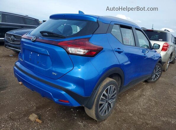 3N1CP5CV3PL498126 2023 NISSAN KICKS Blue Trasero derecho