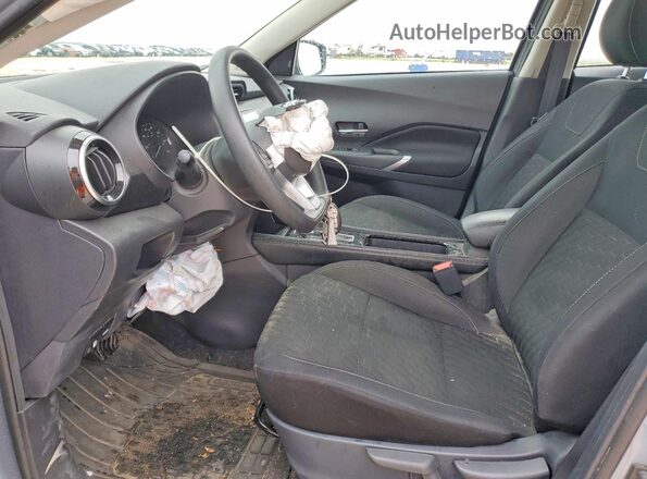 3N1CP5CV5ML529470 2021 NISSAN KICKS Gray Front interior view