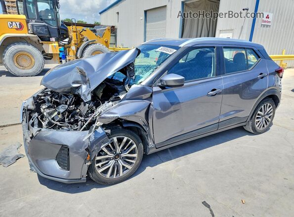 3N1CP5CV7ML481289 2021 NISSAN KICKS Серый Передняя левая четверть