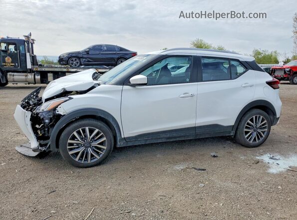 3N1CP5CV7SL507998 2025 NISSAN KICKS White Առջևի ձախ երեք քառորդ տեսարան