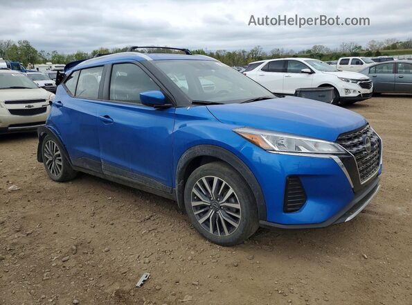 3N1CP5CV8PL473982 2023 NISSAN KICKS Синий Передняя правая четверть