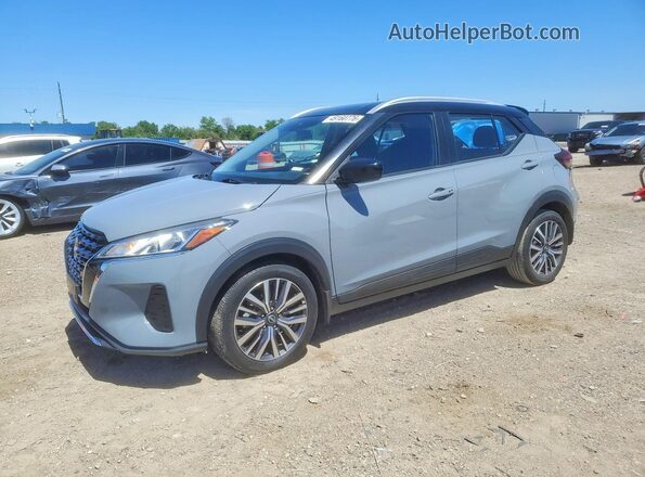 3N1CP5CV8PL520718 2023 NISSAN KICKS Gray Vista tres cuartos delantera izquierda