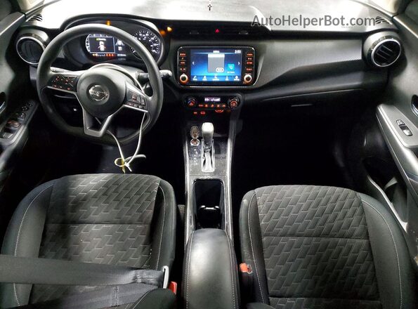 3N1CP5CV9ML566554 2021 NISSAN KICKS Black Առջևի վահանակի տեսք