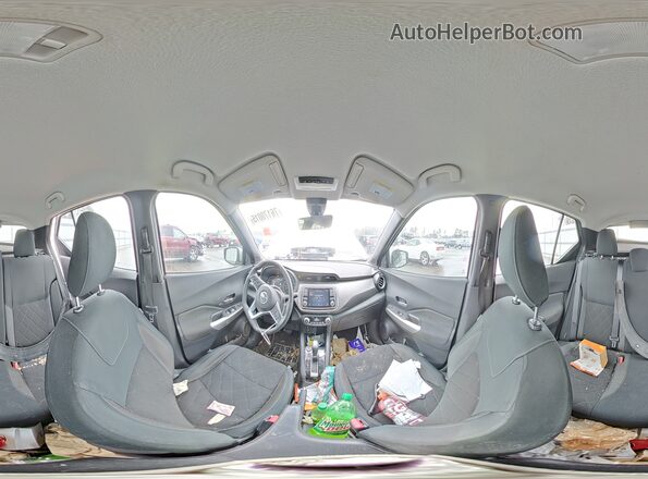 3N1CP5CVXLL504854 2020 NISSAN KICKS Silver Vista de la etiqueta del VIN