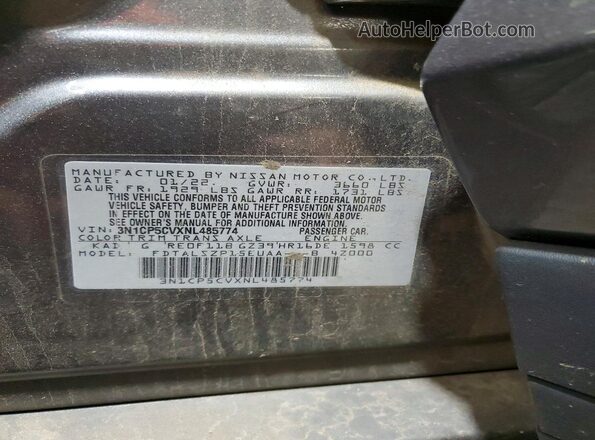 3N1CP5CVXNL485774 2022 NISSAN KICKS Серый Панорамный вид салона 360°