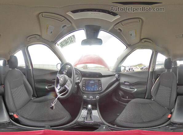 3N1CP5CVXRL496974 2024 NISSAN KICKS Red Вид наклейки з VIN-кодом