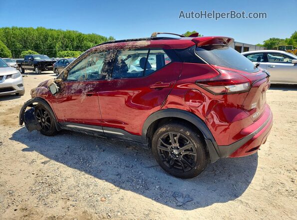 3N1CP5DV3ML487766 2021 NISSAN KICKS Red Հետևի ձախ