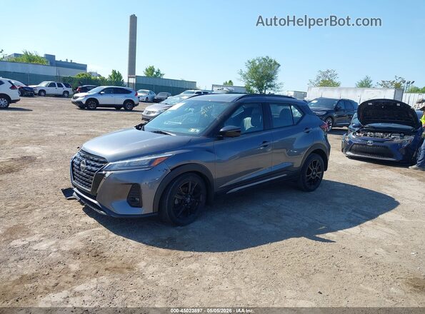 3N1CP5DV3NL530410 2022 NISSAN KICKS Серый Передняя левая четверть