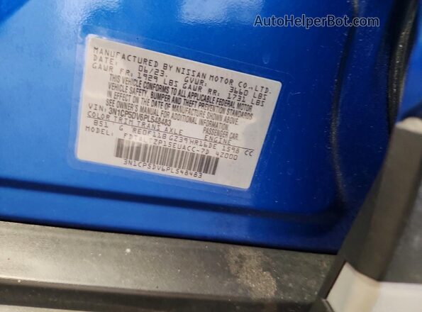 3N1CP5DV6PL548483 2023 NISSAN KICKS Blue Вид підкапотного простору