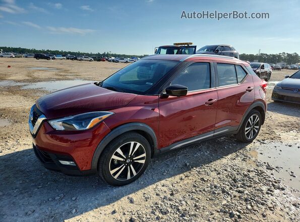 3N1CP5DV8LL533378 2020 NISSAN KICKS Красный Передняя левая четверть