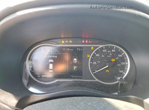 3N1CP5DV8LL544445 2020 NISSAN KICKS White Vista del cuadro de instrumentos