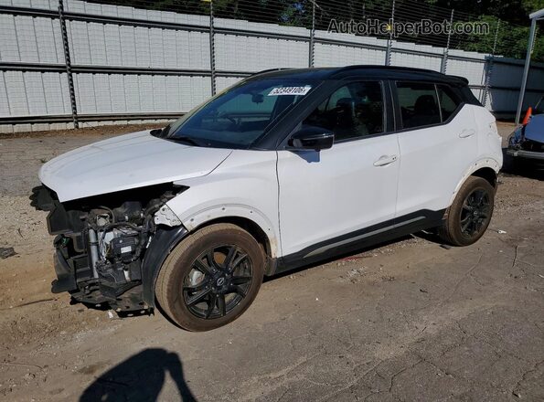 3N1CP5DV8PL489680 2023 NISSAN KICKS White Առջևի ձախ երեք քառորդ տեսարան