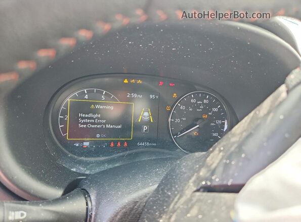 3N1CP5DV9PL497531 2023 NISSAN KICKS Оранжевый Вид щитка приборов