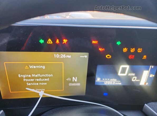 3N8AP6CA1SL439581 2025 NISSAN KICKS Brown Вид щитка приладів