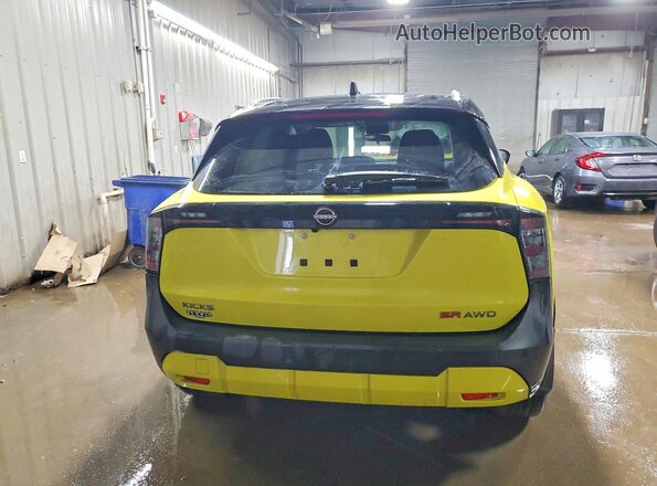 3N8AP6DB1SL348222 2025 NISSAN KICKS Yellow Հետևի տեսք