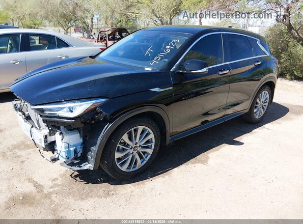 3PCAJ5AA8PF111204 2023 INFINITI QX50 Черный Передняя левая четверть