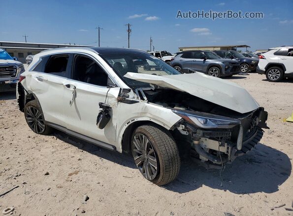 3PCAJ5BA6NF120009 2022 INFINITI QX50 Белый Передняя правая четверть