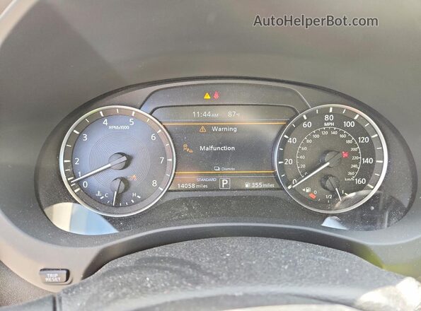 3PCAJ5BB3RF113887 2024 INFINITI QX50 Blue ხელსაწყოთა პანელის ხედი