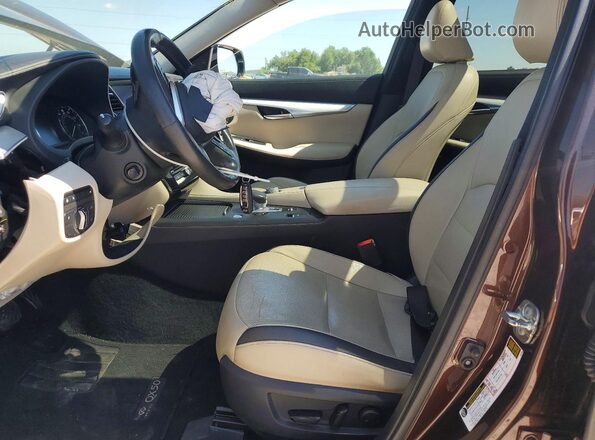 3PCAJ5CA6MF107032 2021 INFINITI QX50 Коричневый Вид салона спереди