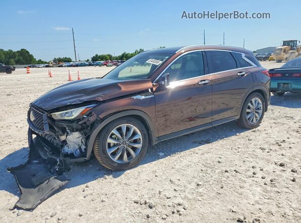 3PCAJ5CA6MF107032 2021 INFINITI QX50 Коричневый Передняя левая четверть