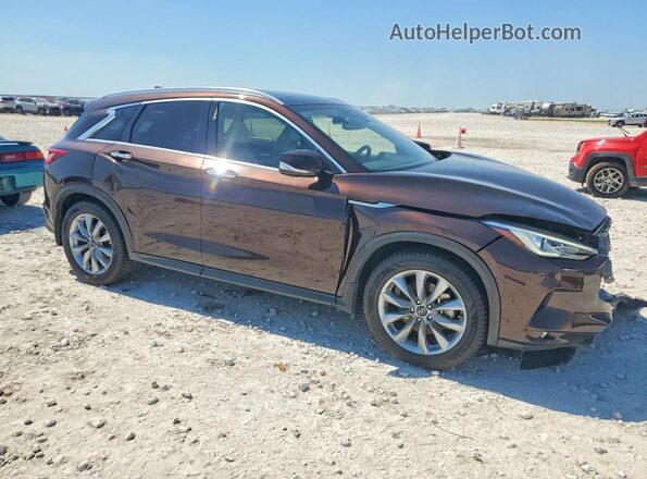 3PCAJ5CA6MF107032 2021 INFINITI QX50 Коричневый Передняя правая четверть