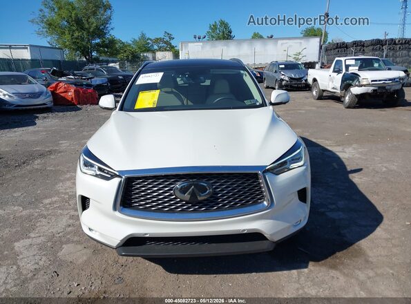 3PCAJ5CB7NF119703 2022 INFINITI QX50 White ხელსაწყოთა პანელის ხედი