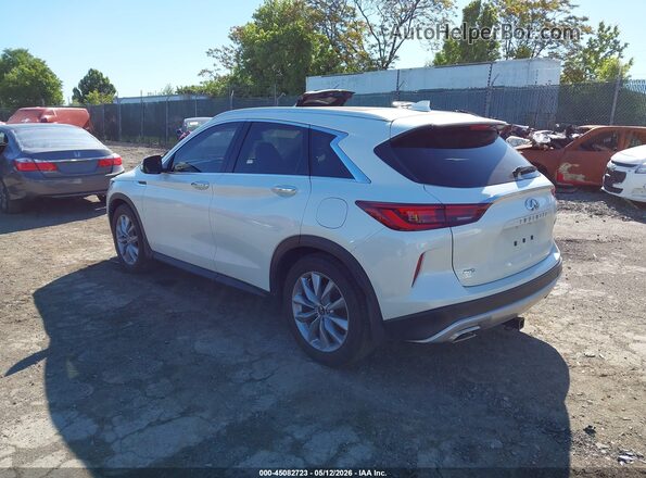 3PCAJ5CB7NF119703 2022 INFINITI QX50 White უკანა მარცხენა