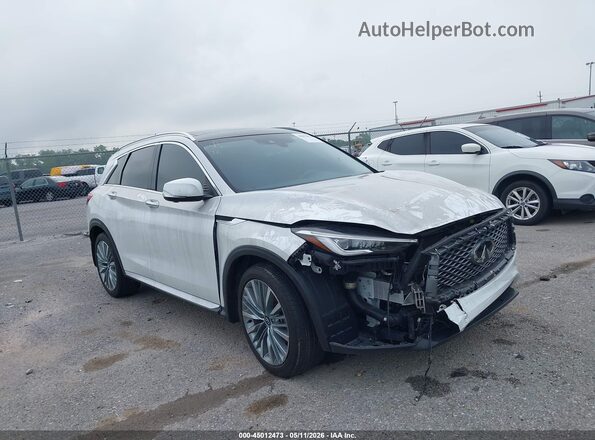 3PCAJ5EB1RF111227 2024 INFINITI QX50 White Przód prawy