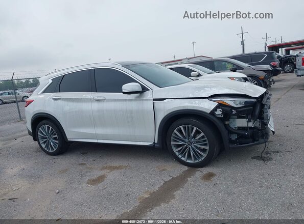 3PCAJ5EB1RF111227 2024 INFINITI QX50 White Widok wnętrza z tyłu