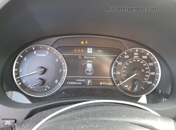 3PCAJ5FB4RF114945 2024 INFINITI QX50 Black Widok zestawu wskaźników