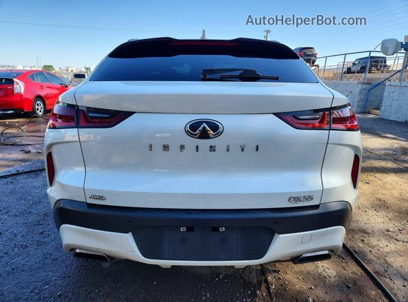 3PCAJ5J35NF101034 2022 INFINITI QX55 White Вид ззаду