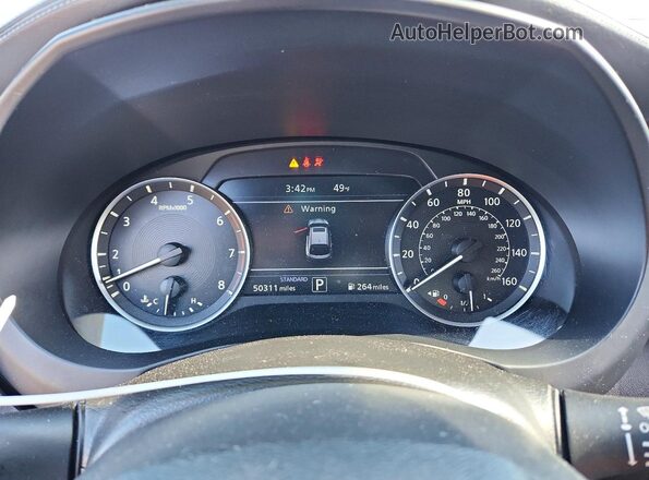 3PCAJ5J35NF101034 2022 INFINITI QX55 White Вид щитка приладів