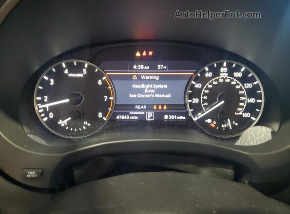 3PCAJ5J39NF100629 2022 INFINITI QX55 Blue Widok zestawu wskaźników