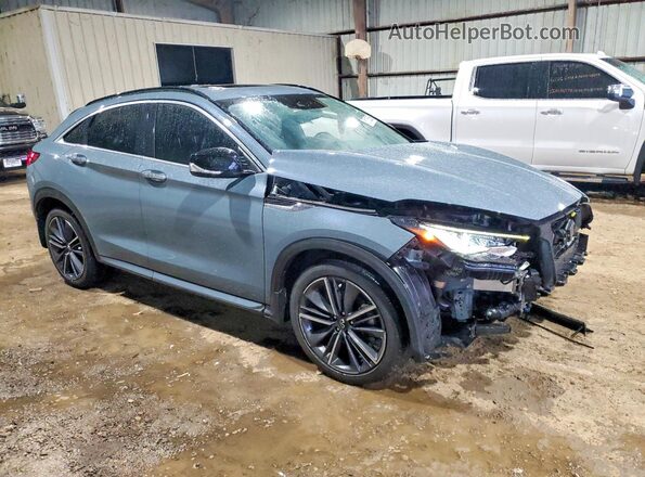 3PCAJ5JR4PF105518 2023 INFINITI QX55 Синий Передняя правая четверть